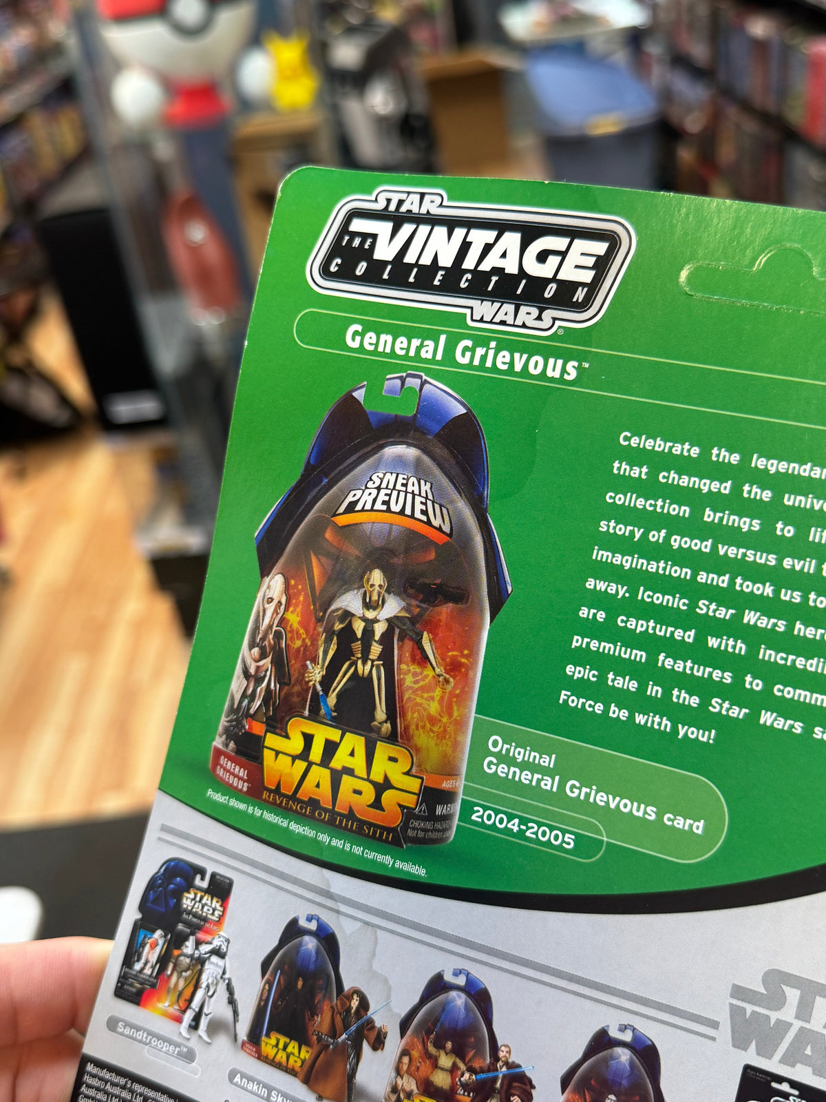 General Grievous Sith Proof Foil Card (Star Wars Vintage Collection, Hasbro) product image 2, provided for visual reference