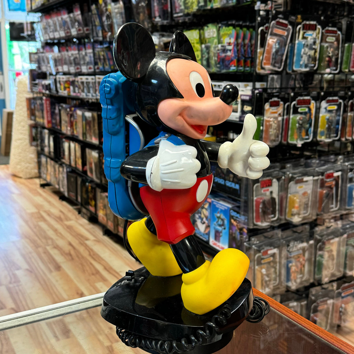 Mickey Mouse Backpack Landline Phone (Vintage Tyco, Disney) product image 2, provided for visual reference and product