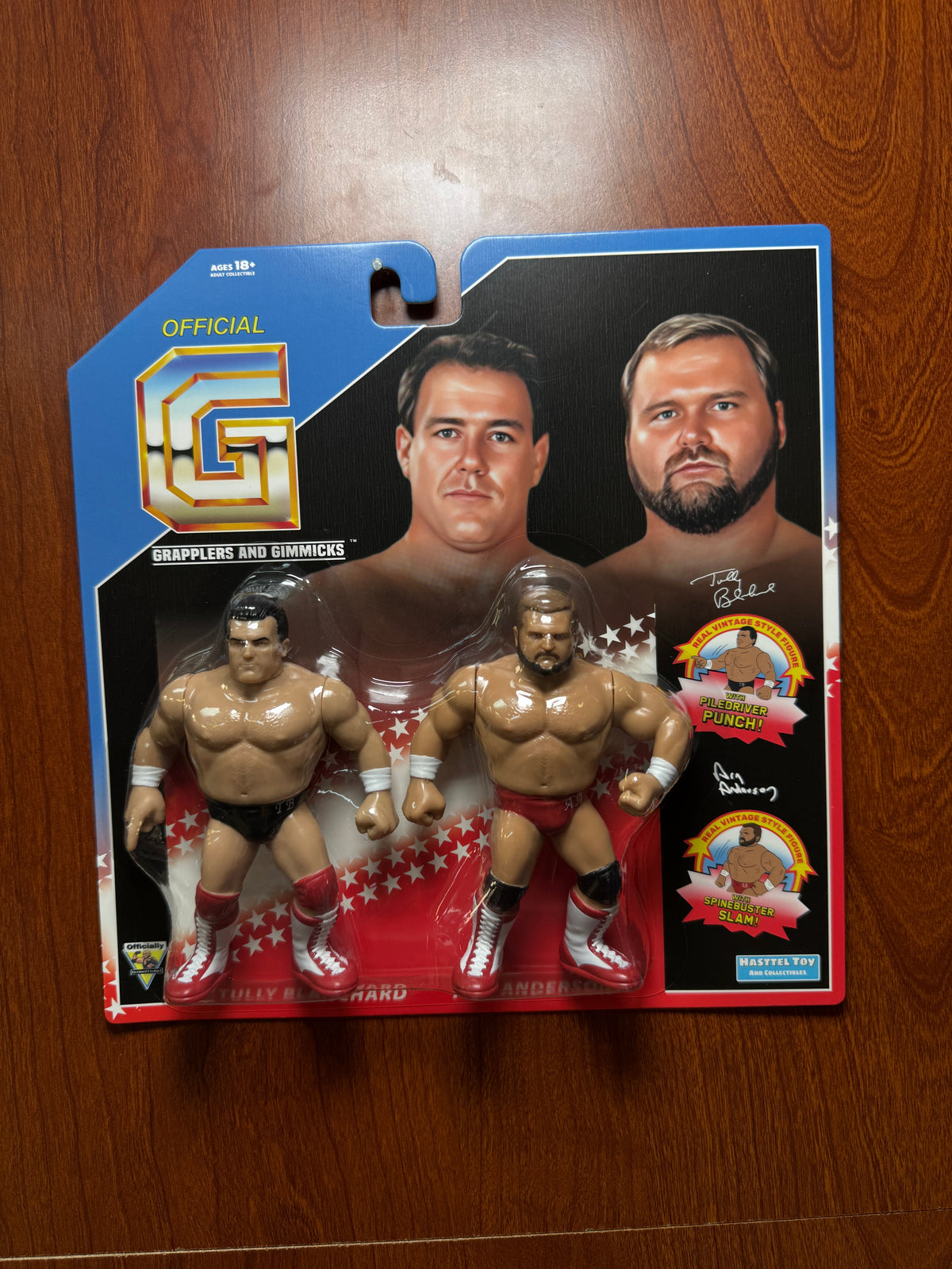 Brainbusters: Tully & Arn Anderson (Grapplers & Gimmicks WWF, Hasttel Toys) product image 2, provided for visual reference