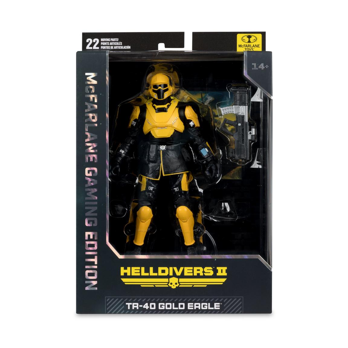 TR-40 Gold Eagle -GAMING EDITION- (Helldivers, McFarlane) *SEALED* product image 1, provided for visual reference and