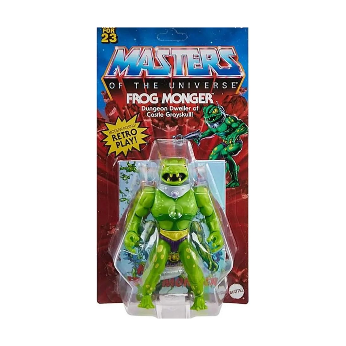Frog Mongor (MOTU Origins, Mattel) **CREATIONS EXCLUSIVE** product image 1, provided for visual reference and product detail