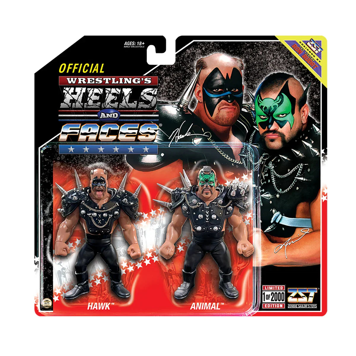 Road Warriors Deluxe 2-Pack (ZST Heels & Faces, WWE) *Sealed* product image 1, provided for visual reference and product