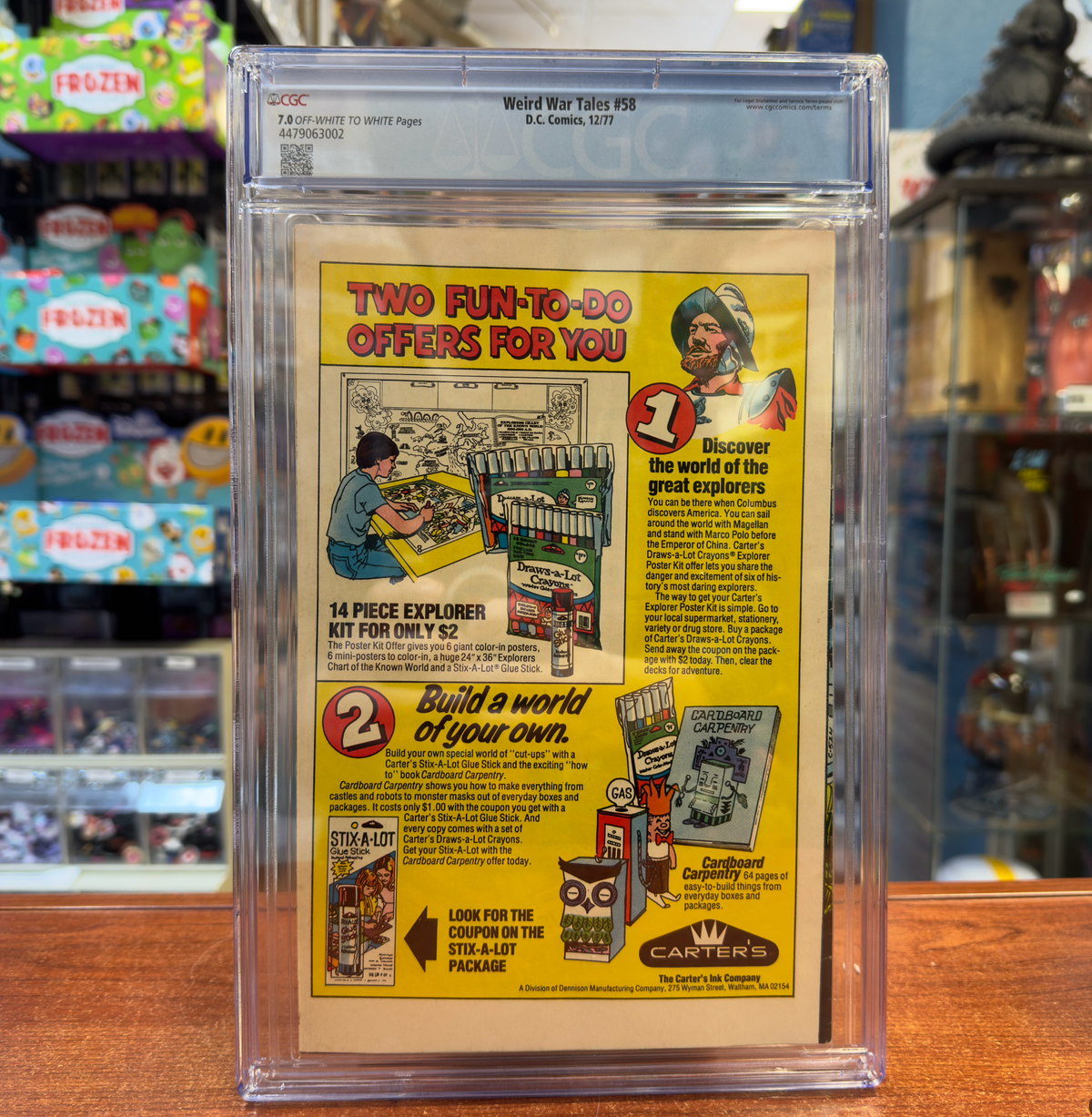 Weird War Tales #58 (DC Comics, CGC Graded 7.0 WHITE) product image 3, provided for visual reference and product detail