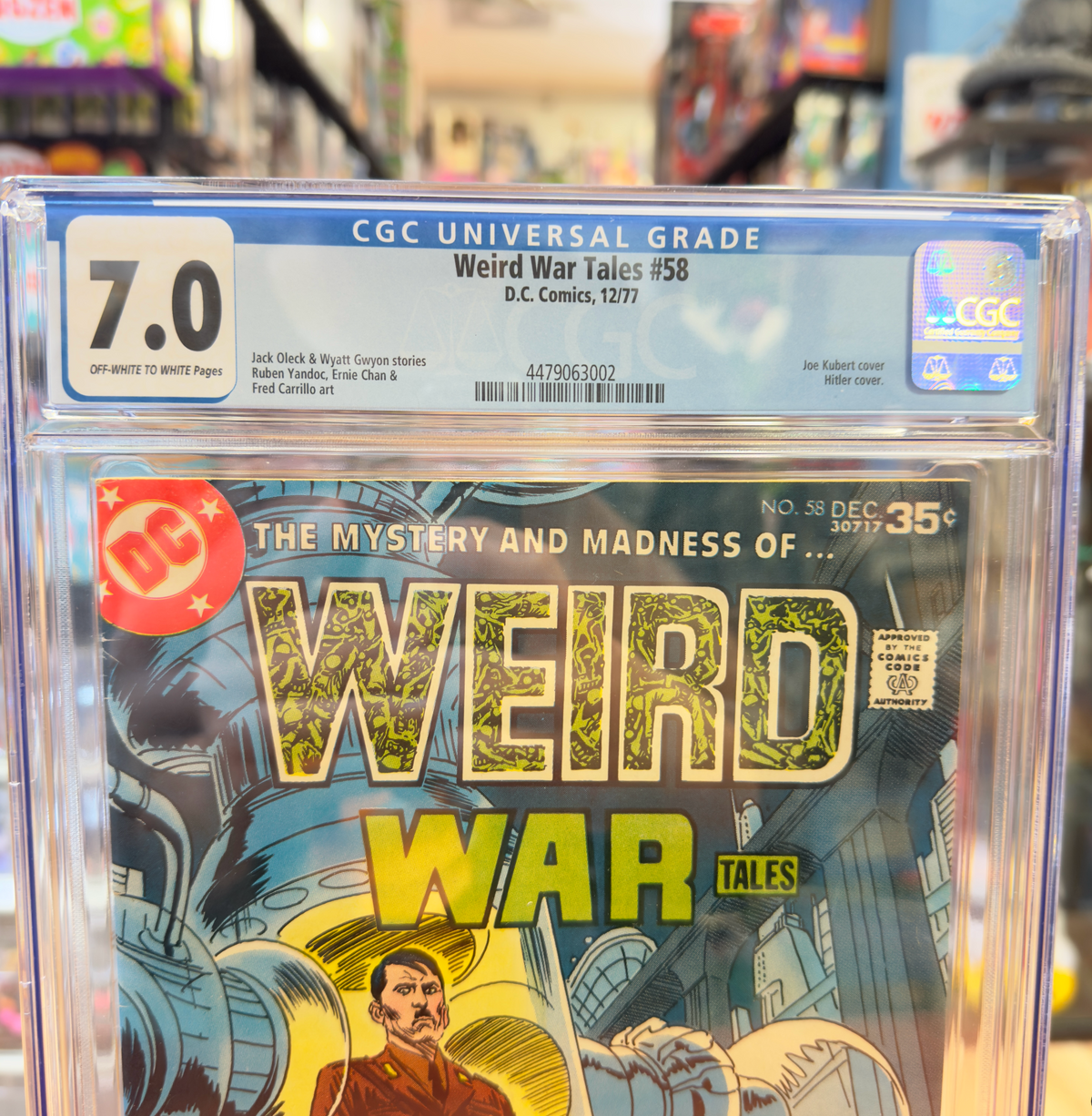 Weird War Tales #58 (DC Comics, CGC Graded 7.0 WHITE) product image 4, provided for visual reference and product detail