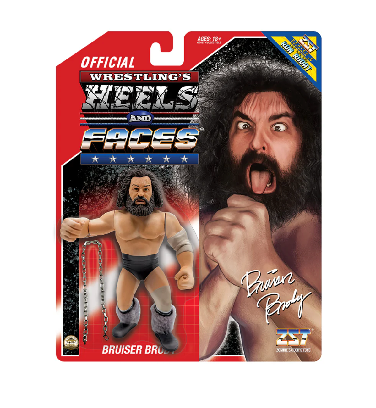 Bruiser Brody (ZST Heels & Faces, WWE) product image 1, provided for visual reference and product detail review