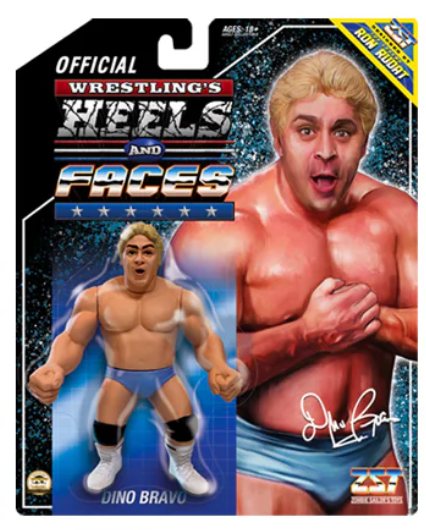 Dino Bravo (ZST Heels & Faces, WWE) *Sealed* product image 2, provided for visual reference and product detail review