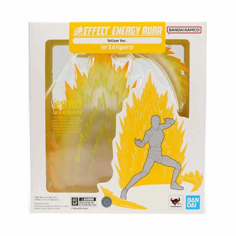 Energy Aura Yellow Ver. (Bandai SH Figuarts, Tamashii Effects) *SEALED* product image 1, provided for visual reference and