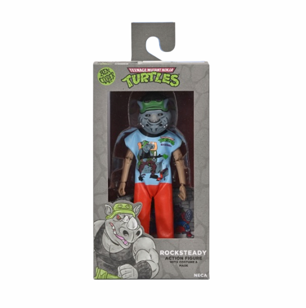 Rocksteady TMNT (Ben Cooper Collection, NECA) SEALED product image 1, provided for visual reference and product detail review