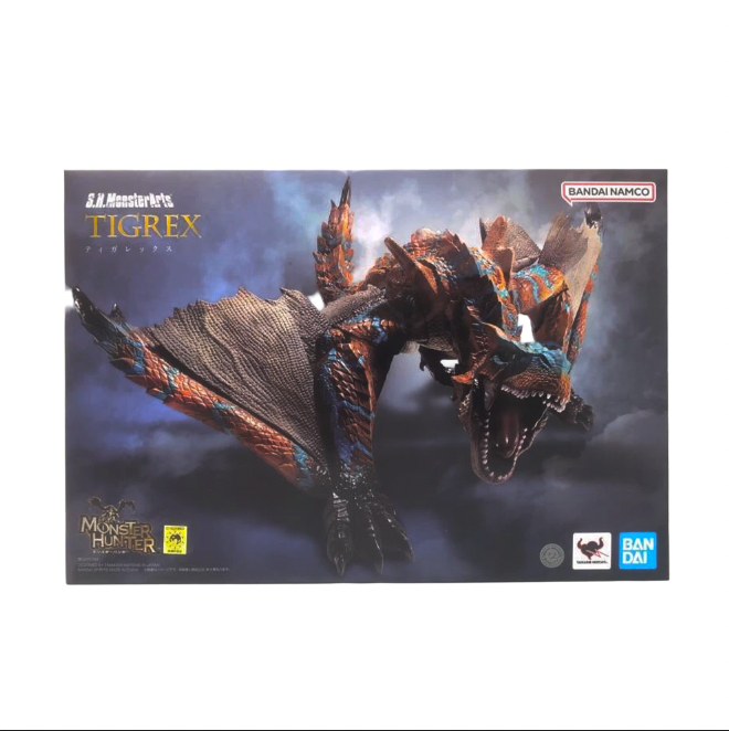 Tigrex (Bandai SH Monsterarts, Monster Hunter Rise) SEALED product image 1, provided for visual reference and product detail