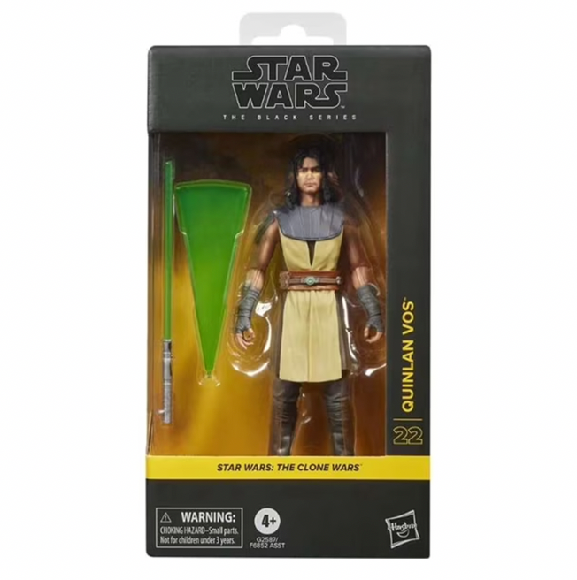 Quinlan Vos (Star Wars Black Series, Hasbro) SEALED product image 1, provided for visual reference and product detail review