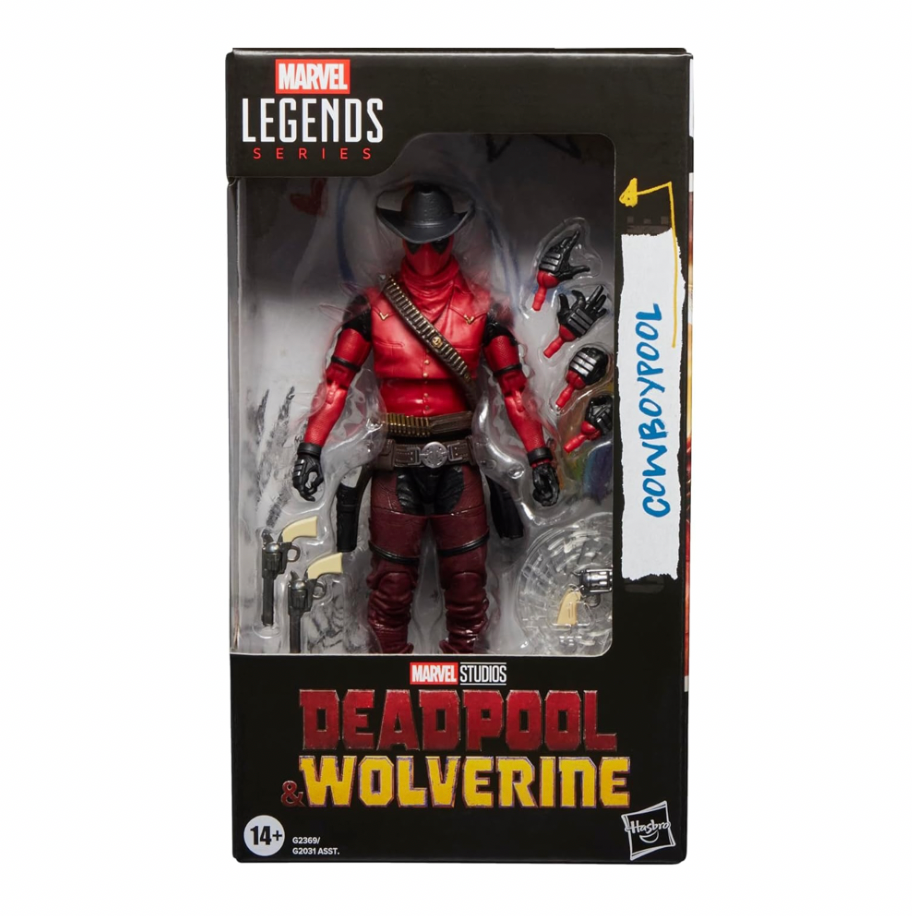 Cowboy Deadpool (Marvel Legends, Hasbro) **SEALED** product image 1, provided for visual reference and product detail review