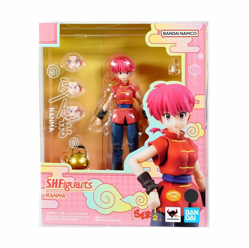 Ranma Saotome (Bandai SH Figuarts, "Ranma 1/2") *SEALED* product image 1, provided for visual reference and product detail
