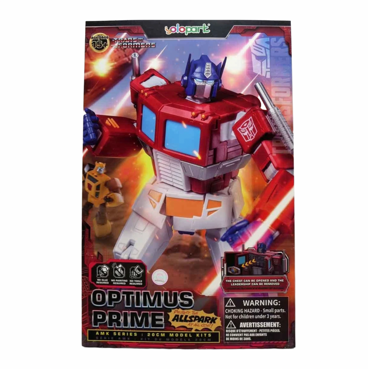 Optimus Prime AMK Series G1 (Transformers Yolopark Model Kit) SEALED product image 1, provided for visual reference and