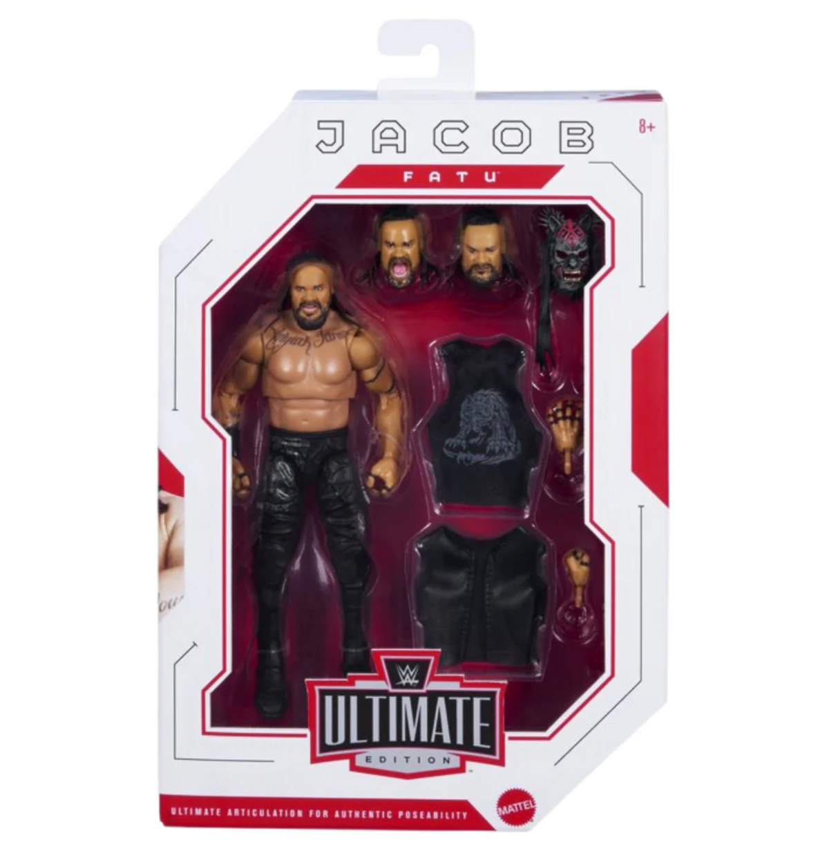 Jacob Fatu Wave 32 (Ultimate Edition, Mattel) SEALED product image 1, provided for visual reference and product detail review