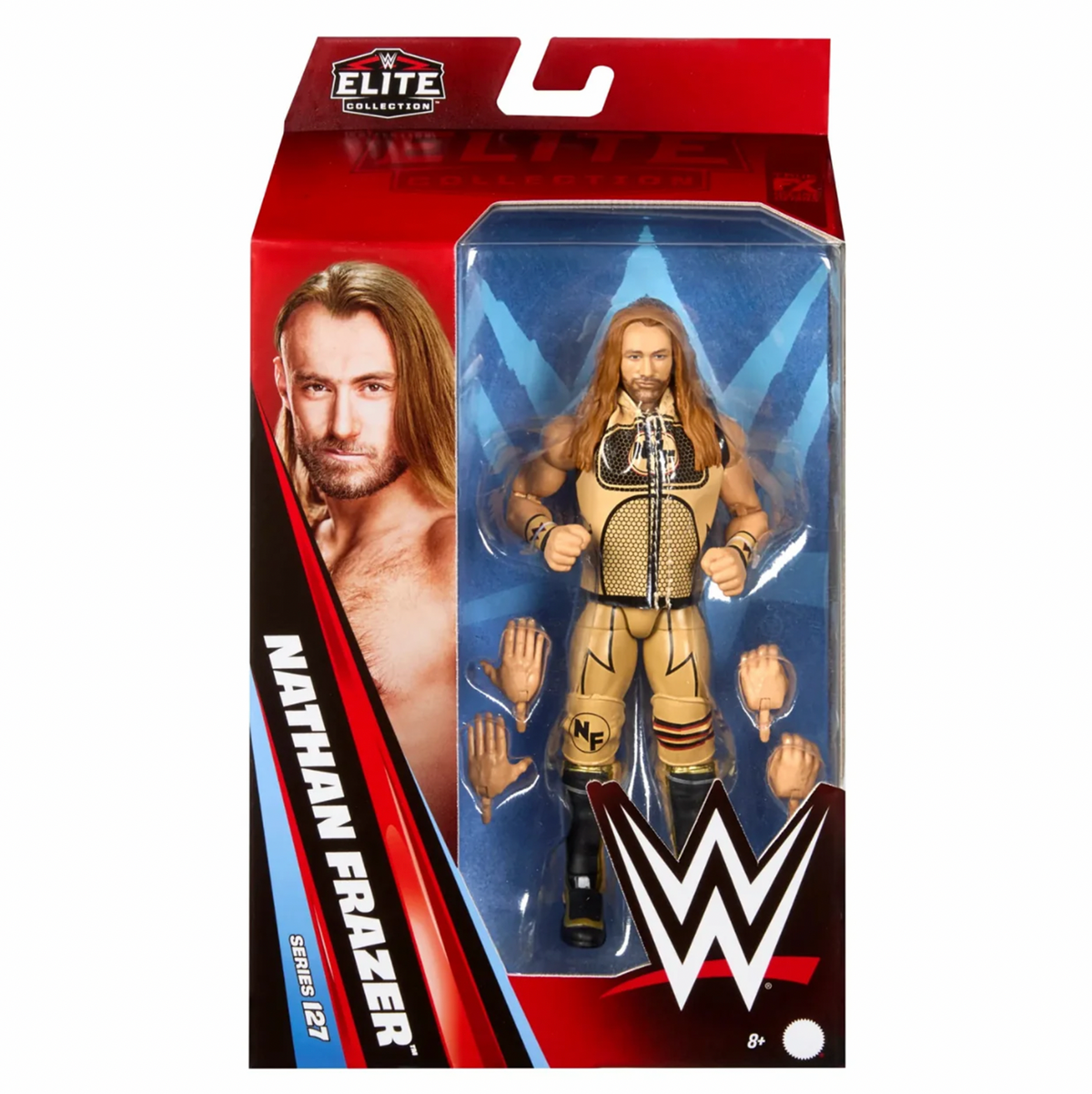 Nathan Frazier Series 127 (WWE Elites, Mattel) **SEALED** product image 1, provided for visual reference and product detail