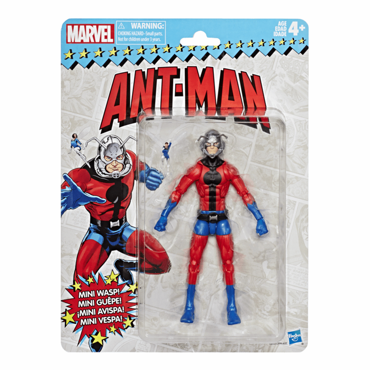 Ant-Man Retro Card (Marvel Legends Retro, Hasbro) *SEALED* product image 1, provided for visual reference and product detail