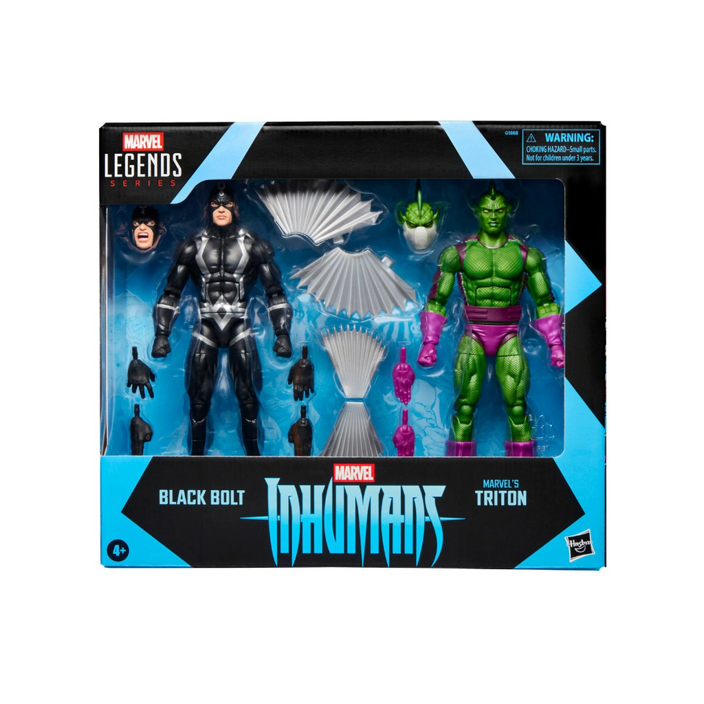 Inhumans Black Bolt Triton (Marvel Legends, Hasbro) SEALED product image 1, provided for visual reference and product detail
