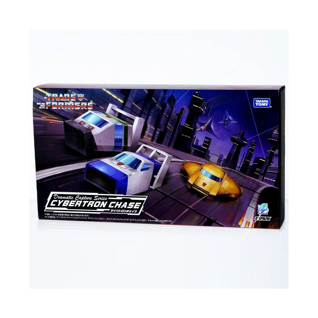 Cybertron Chase Series (Transformers Dramatic Capture, Takara) SEALED product image 1, provided for visual reference and