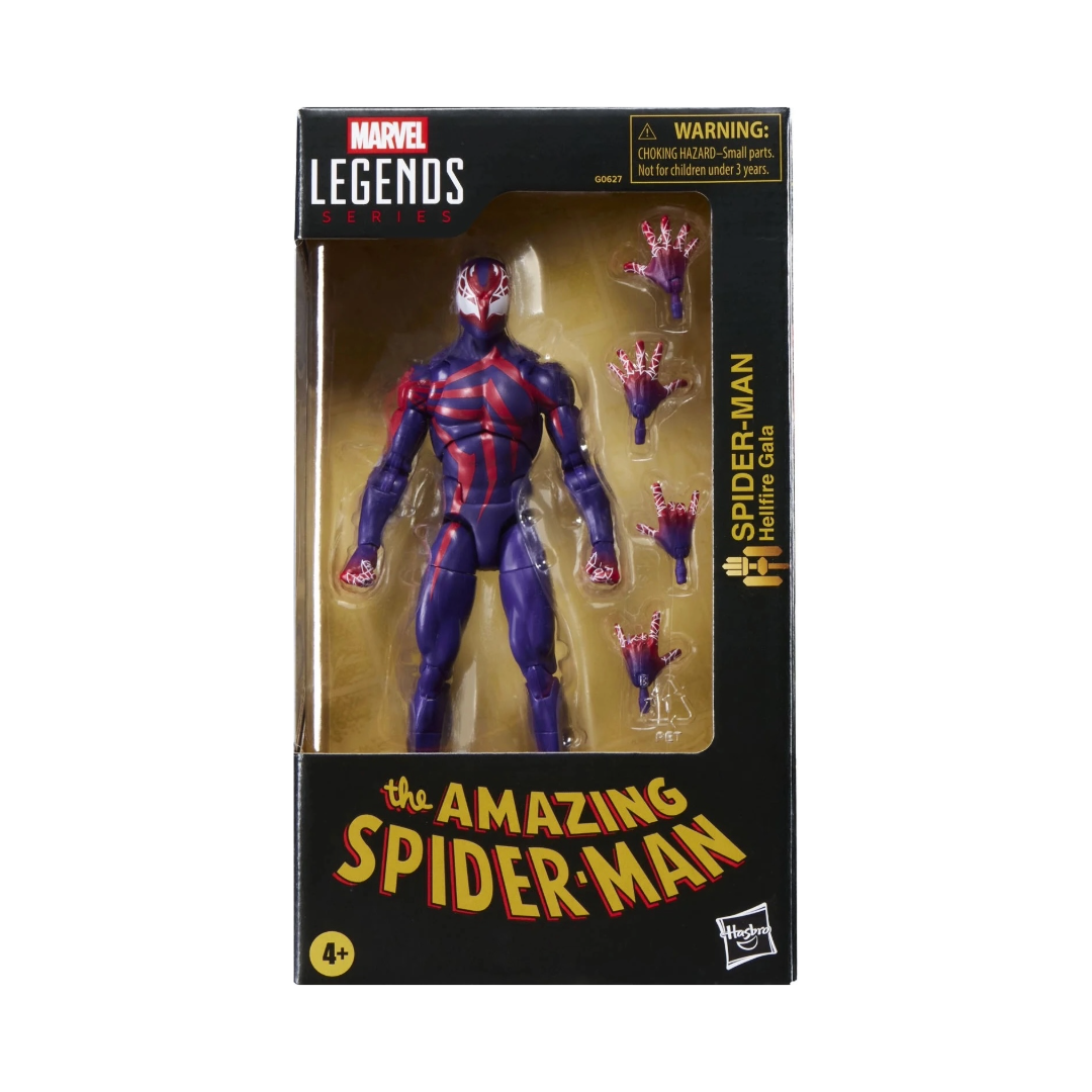 Hellfire Gala Spider-Man (Marvel Legends, Hasbro) SEALED product image 1, provided for visual reference and product detail