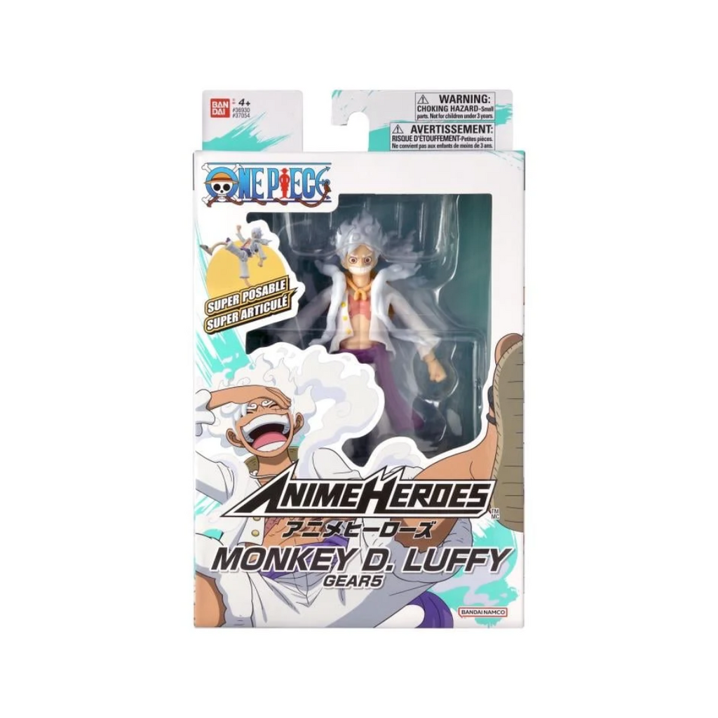 Gear 5 Monkey D Luffy (Bandai Anime Heroes, One Piece) product image 1, provided for visual reference and product detail