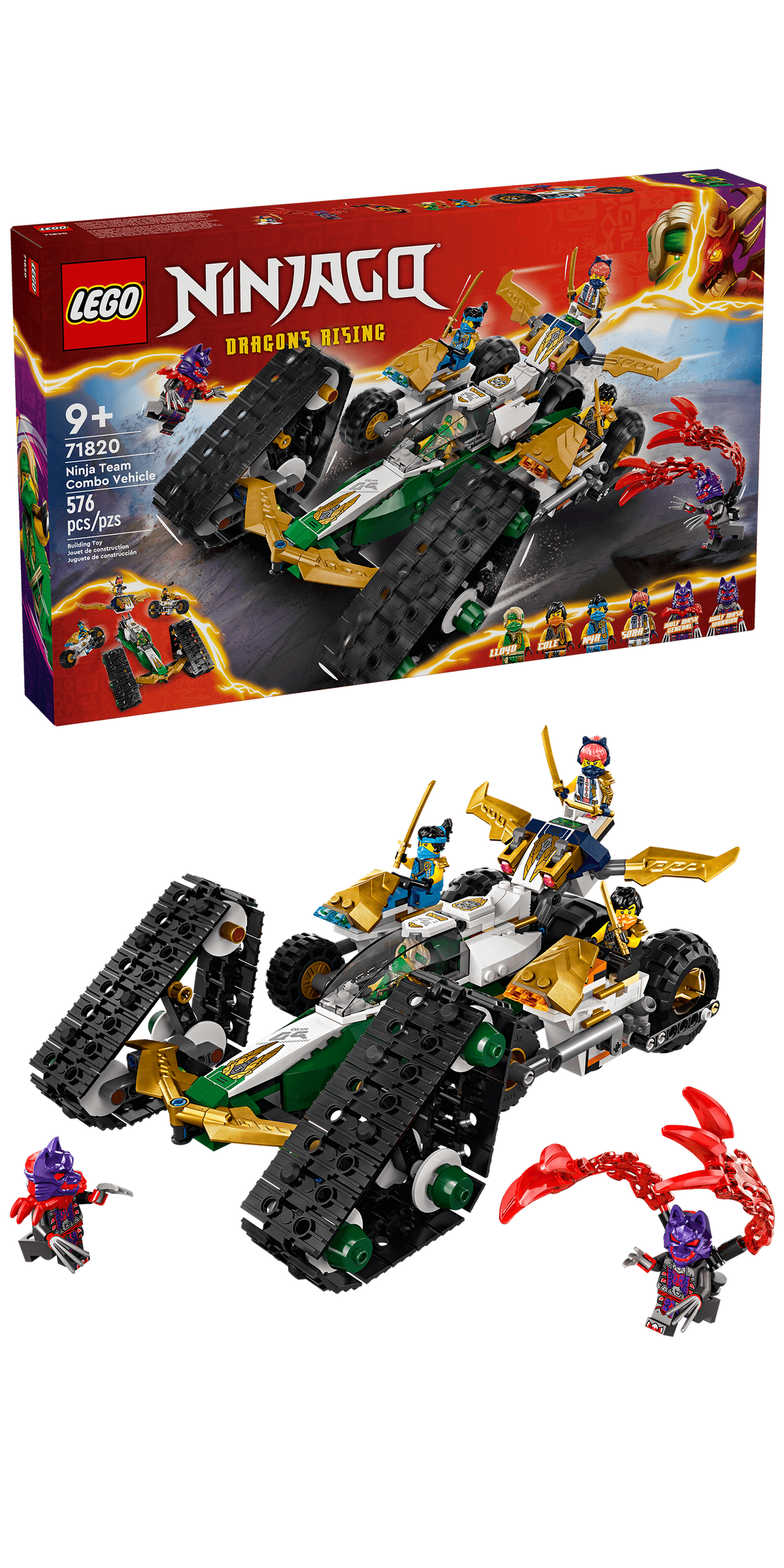 71820 LEGO Ninjago: Ninja Team Combo Vehicle product image 2, provided for visual reference and product detail review