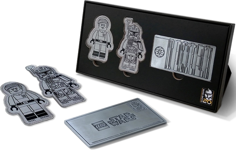 5008162 Credit, Star Wars Metal Republic Credit with 2 Minifigure Patches - Clone Wars Collectable product image 1, provided