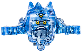 19861pb03 Minifigure, Headgear Ghostbusters Ghost (Trans-Medium Blue) product image 1, provided for visual reference and