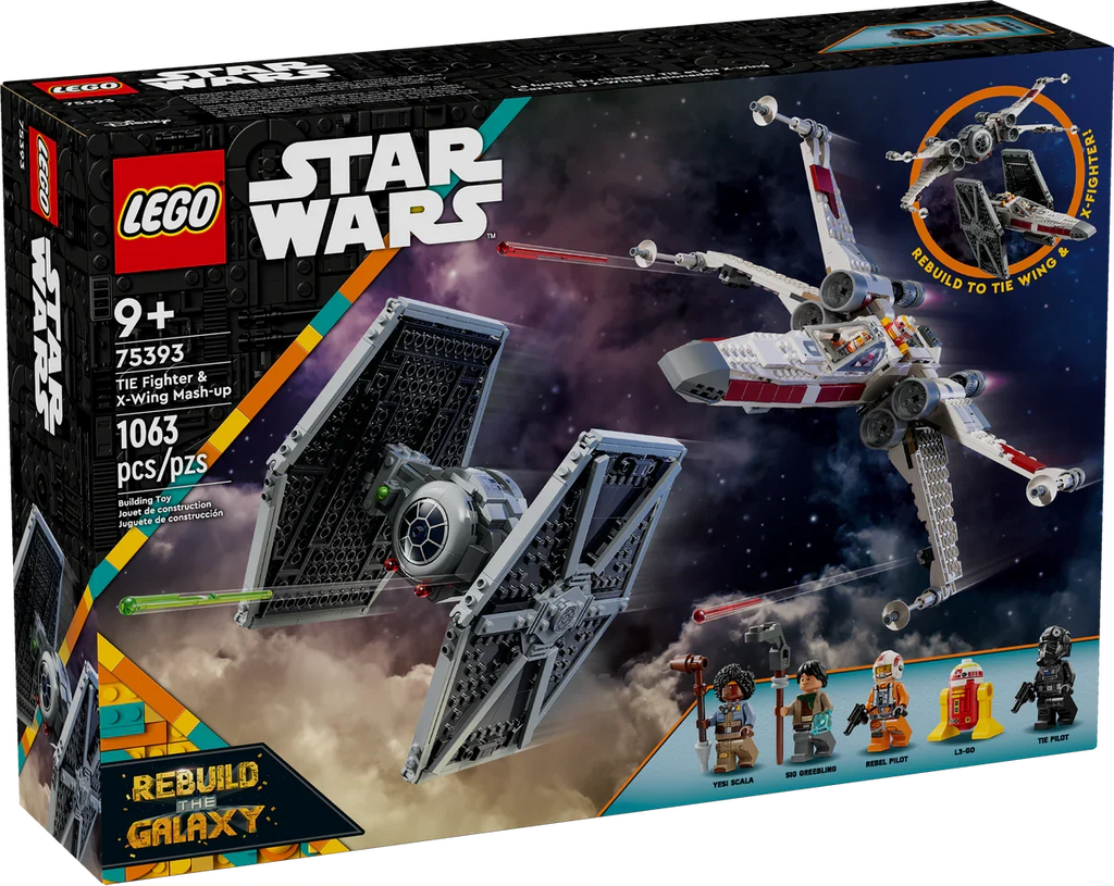 75393 LEGO Star Wars: TIE Fighter & X-Wing Mech product image 3, provided for visual reference and product detail review