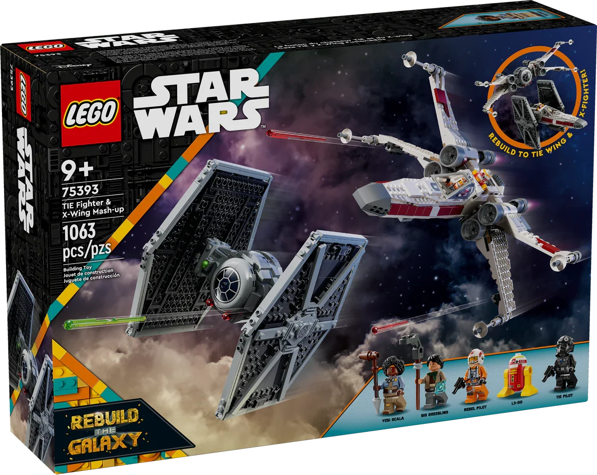 75393 LEGO Star Wars: TIE Fighter & X-Wing Mech product image 3, provided for visual reference and product detail review