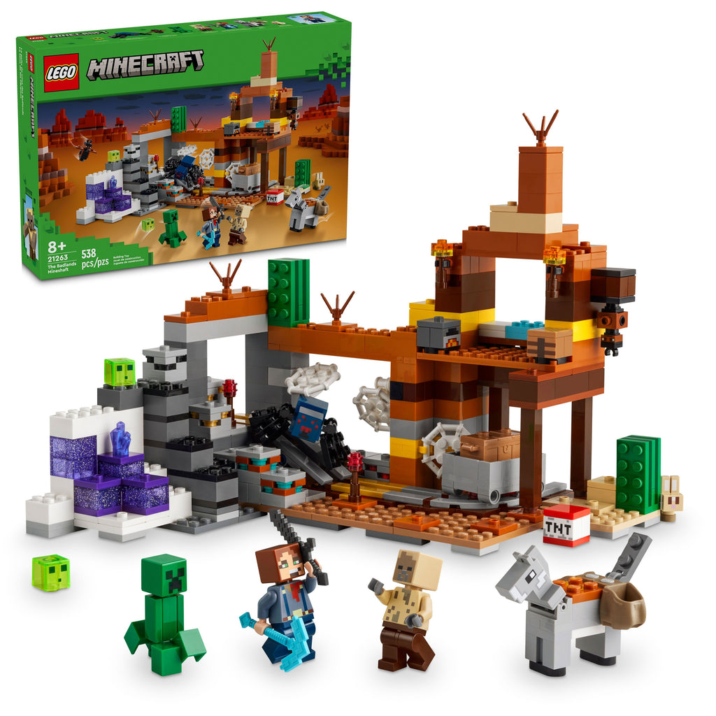 21263 LEGO Minecraft: The Badlands Mineshaft product image 1, provided for visual reference and product detail review