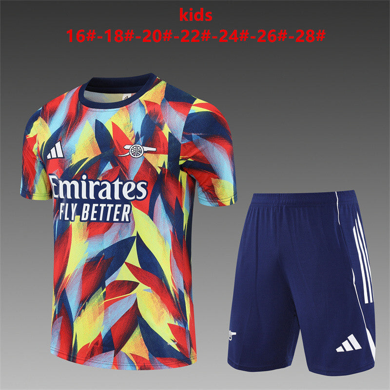 Kids Arsenal Training Tracksuits 25-26 Football Kit Soccer