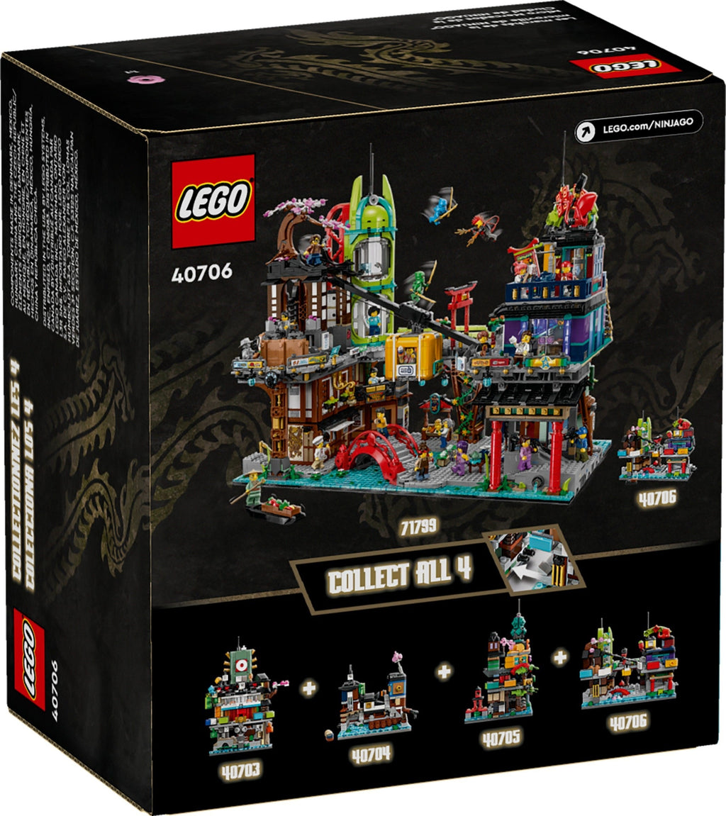40706 LEGO Ninjago: Micro NINJAGO City Markets (Retired) (New Sealed) product image 3, provided for visual reference and