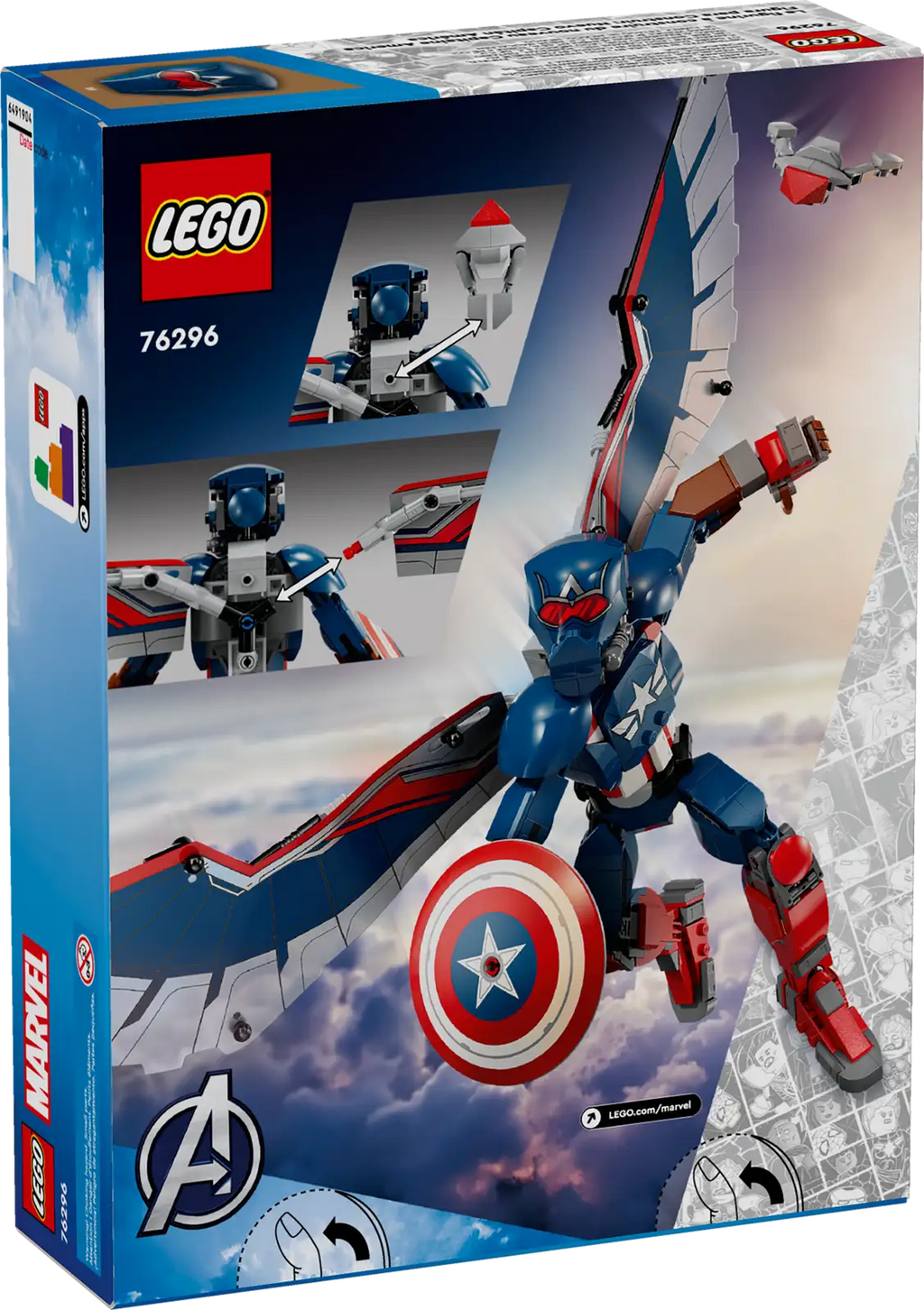 76296 Marvel New Captain America Construction Figure product image 3, provided for visual reference and product detail review