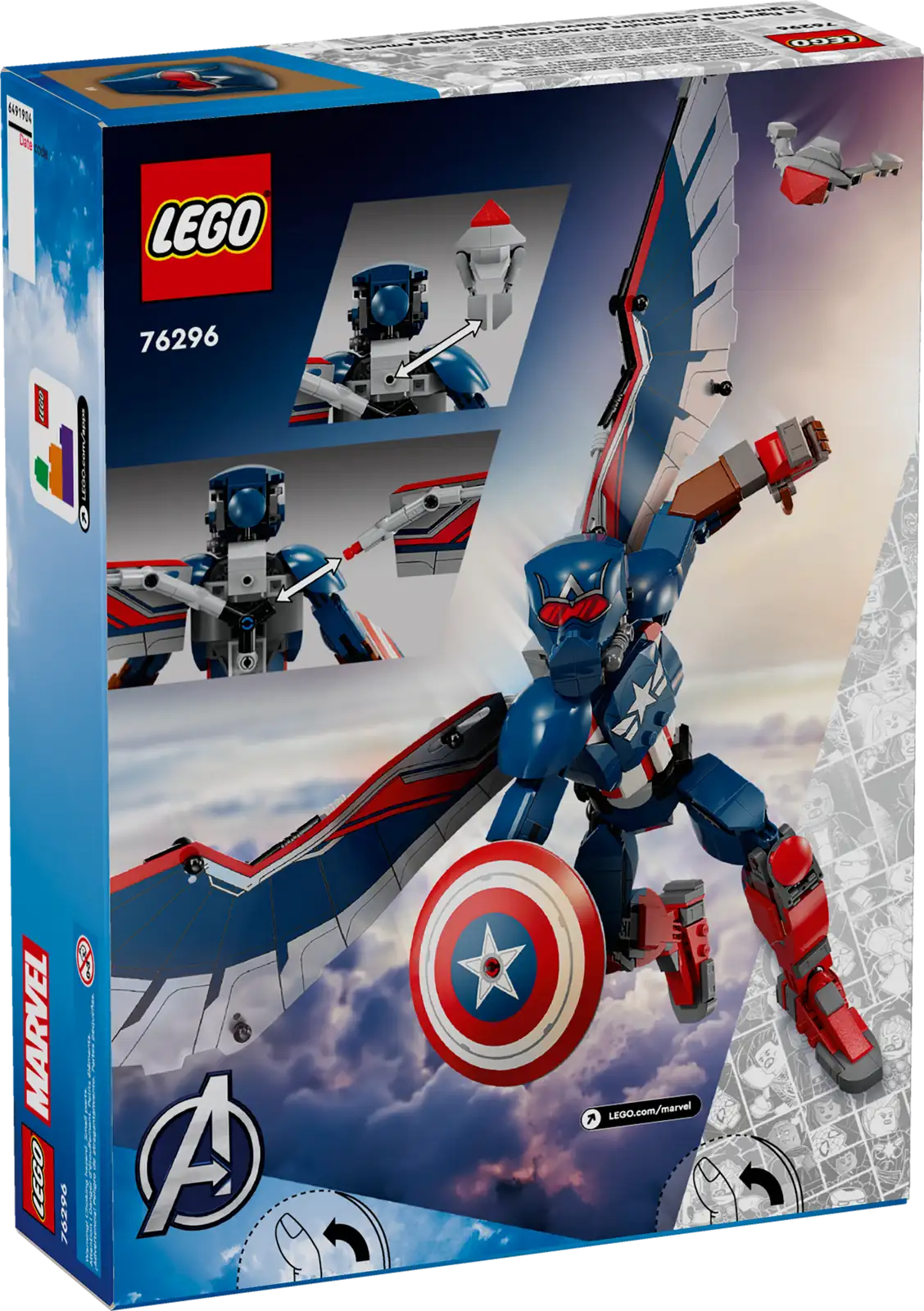 76296 Marvel New Captain America Construction Figure product image 3, provided for visual reference and product detail review