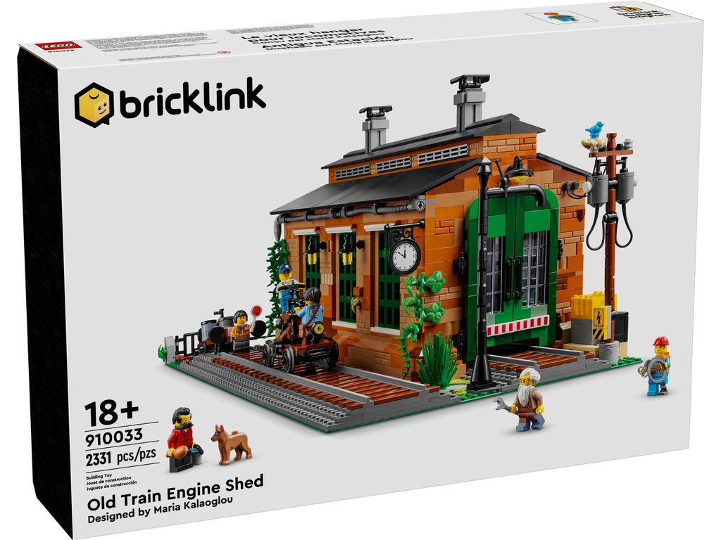 910033 LEGO Old Train Engine Shed (Retired) (New Sealed) product image 2, provided for visual reference and product detail