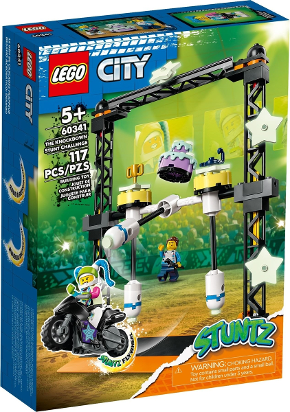 60341 The Knockdown Stunt Challenge (Retired) (Certified Complete) product image 1, provided for visual reference and