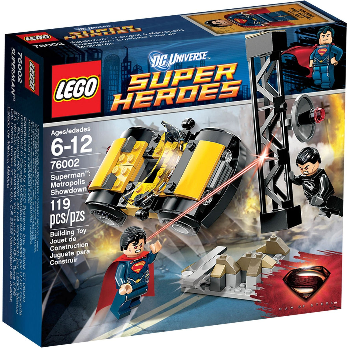 76002 Superman: Metropolis Showdown (Retired) (New Sealed) product image 1, provided for visual reference and product detail