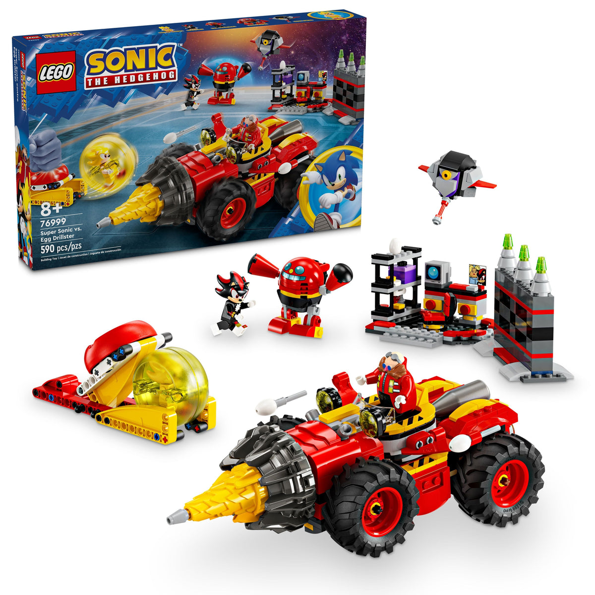 76999 LEGO Sonic: Super Sonic vs. Egg Drillster product image 2, provided for visual reference and product detail review