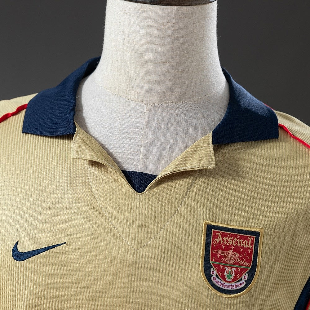 Arsenal Jersey 2001-02 Away Retro Football Kit Long Sleeves product image 8