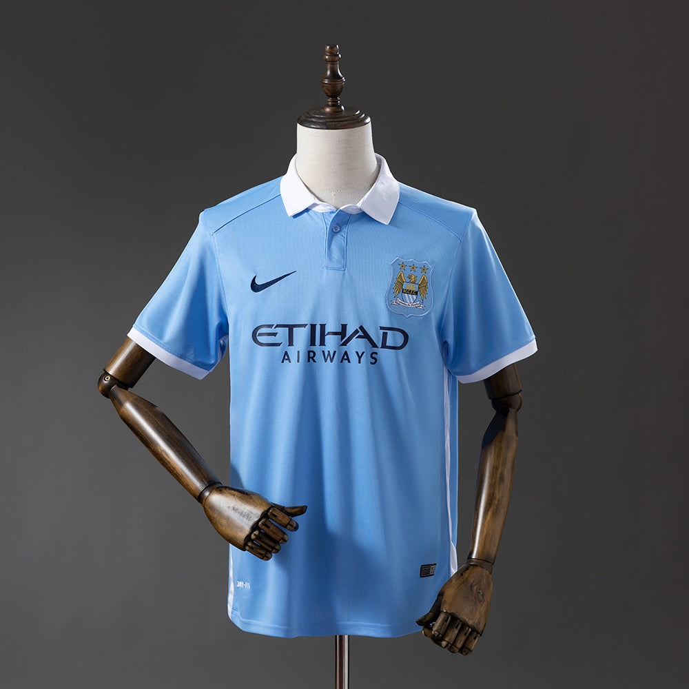 Manchester City Jersey 2015/16 Home Retro Football Kit product image 1