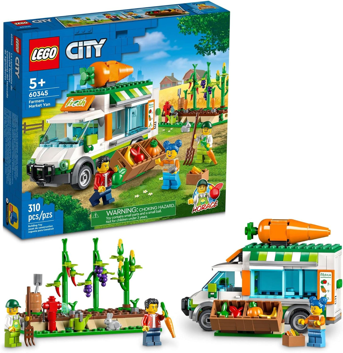 60345 LEGO City: Farmers Market Van (Retired) (Certified Complete) product image 1, provided for visual reference and