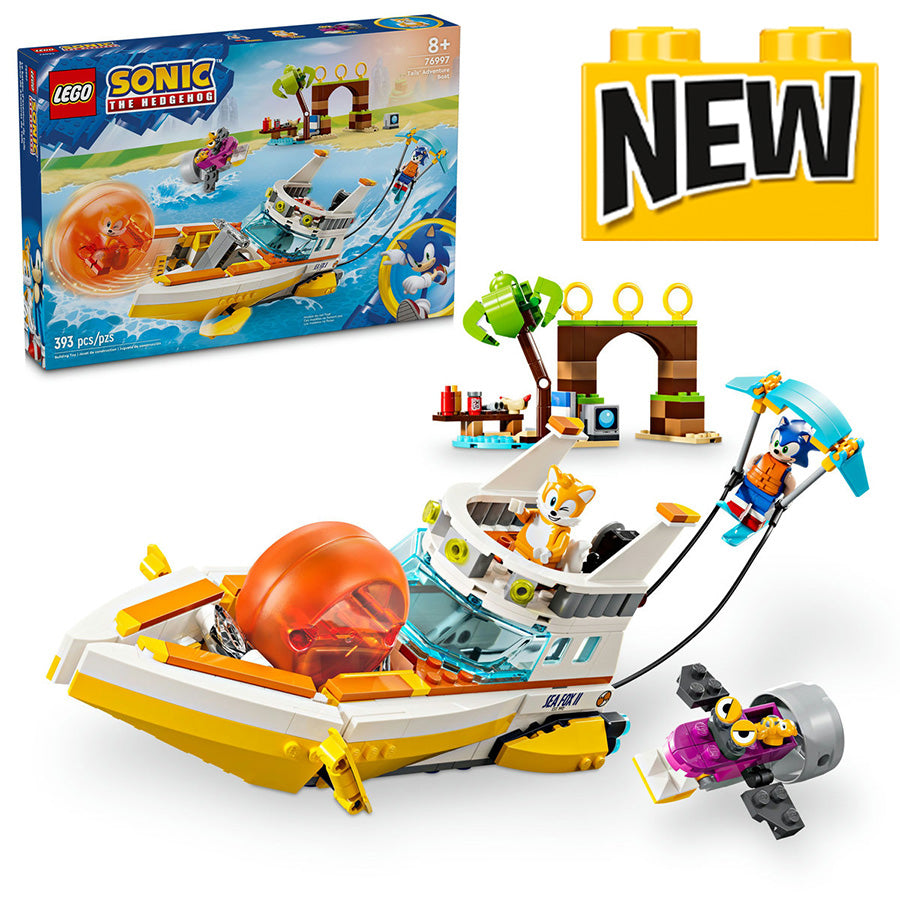 76997 LEGO Sonic: Tails' Adventure Boat product image 1, provided for visual reference and product detail review