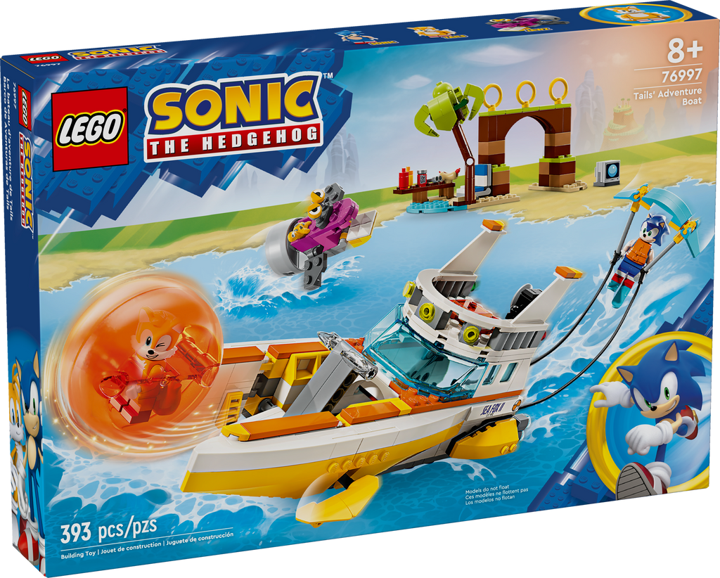 76997 LEGO Sonic: Tails' Adventure Boat product image 3, provided for visual reference and product detail review