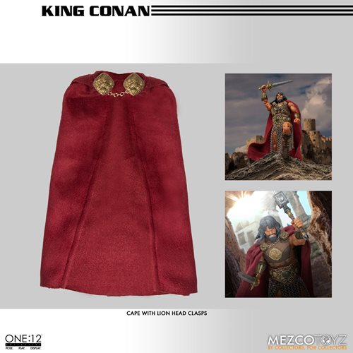 King Conan 1/12 Scale (Mezco One:12, Conan the Barbarian) product image 4, provided for visual reference and product detail