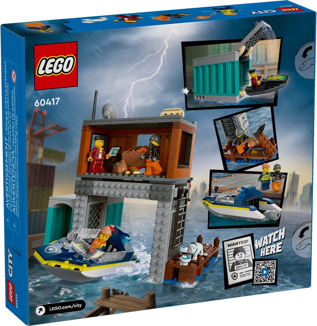 60417 LEGO City: Police Speedboat and Crooks' Hideout (Retired) (New Sealed) product image 3, provided for visual reference