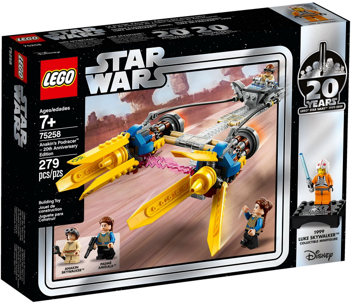 75258 Anakin's Podracer – 20th Anniversary Edition (Retired) (Certified Complete) product image 1, provided for visual