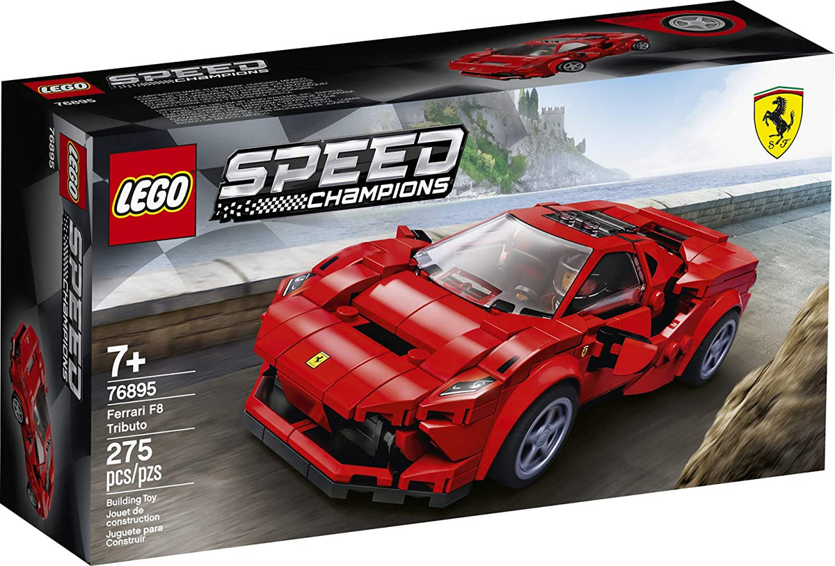 76895 LEGO Speed Champions: Ferrari F8 Tributo (Retired) (New Sealed) product image 1, provided for visual reference and