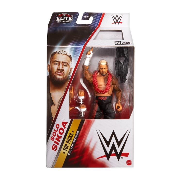Solo Sikoa Top Picks (WWE Elite, Mattel) SEALED product image 1, provided for visual reference and product detail review