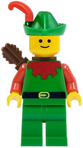 CAS137a Forestman - Red, Green Hat, Red Feather, Quiver product image 1, provided for visual reference and product detail