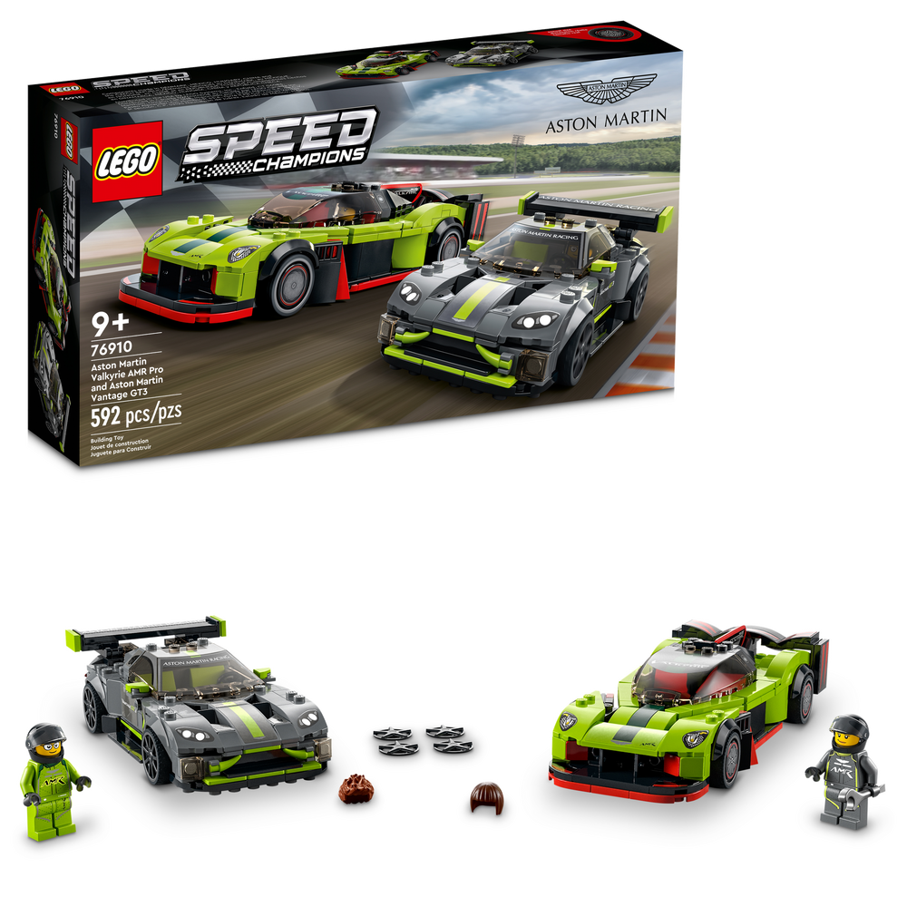 76910 Aston Martin Valkyrie AMR Pro and Aston Martin Vantage GT3 (Retired) (Certified Complete)